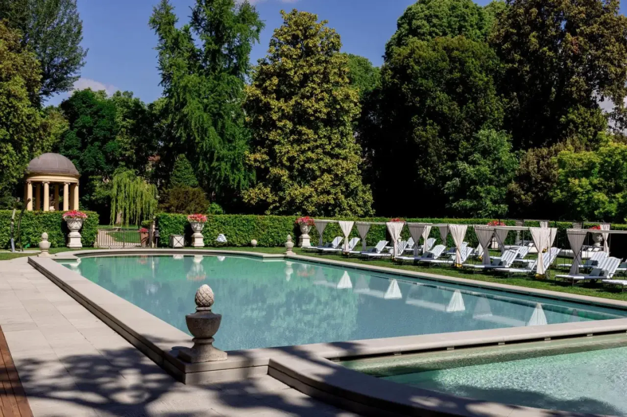 Outdoor pool at Four Seasons Hotel Firenze in Florence