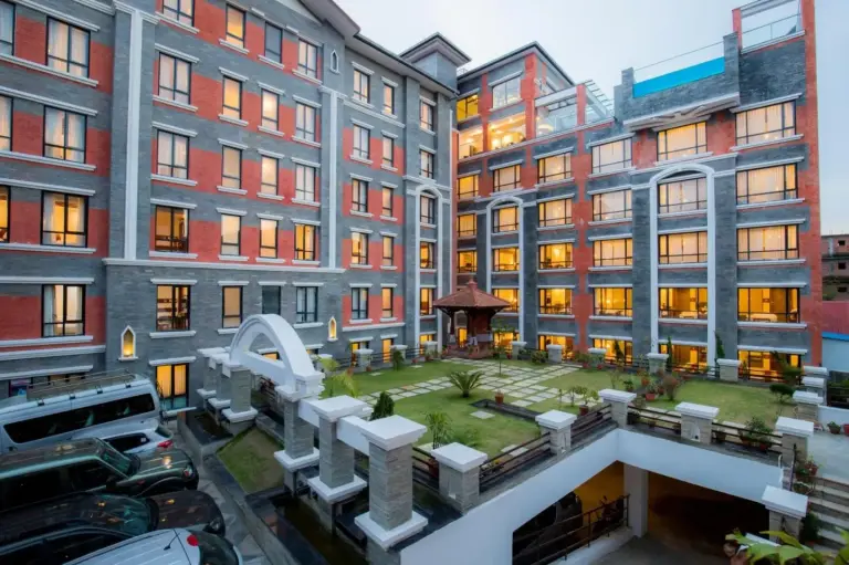 Exterior view of Landmark Pokhara hotel in Pokhara